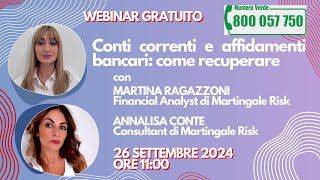 Webinar aziende  Conti correnti e affidamenti bancari come recuperare [upl. by Brock711]