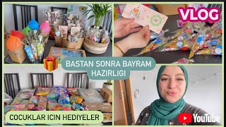 Bayram Hazirligi Cocuklara özel hediyeler  Hediye paketleme🎁🍭 Günlüg Vlog❤️ [upl. by Imaj]