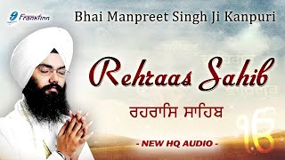 Rehras Sahib Full Live Path Bhai Manpreet Singh Ji Kanpuri  Nitnem  New Shabad Gurbani Kirtan Live [upl. by Gahan]