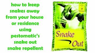 How To Use Snake Out Snake Repellent  Pestomatic Controls [upl. by Tselec]