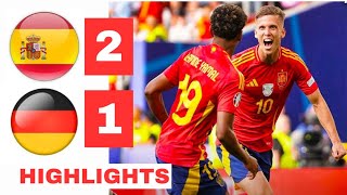 Spain vs Germany 21 Extended HIGHLIGHTS amp ALL GOALS  EURO 2024  Merino Goal [upl. by Loren]