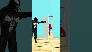 🤔 Why Did SpiderMan Fall When Venom Tripped Over the Door 🚪😂 gta [upl. by Cofsky]