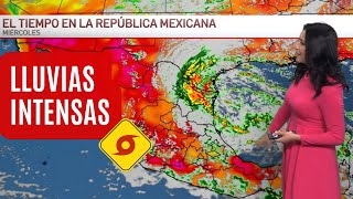 El pronóstico del tiempo en México miércoles 19 y jueves 20 de junio  El clima de hoy [upl. by Akcirre]