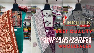 Don’t miss out these beautiful designs🤩  Fancy Unstitch Dress Material Ahmedabad Suit Manufacturer [upl. by Latonia973]