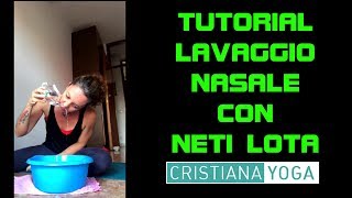 Tutorial lavaggio nasale come usare la Neti Lota per respirare meglio e prevenire la sinusite [upl. by Snoddy]