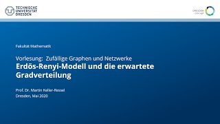 ErdösRenyiModell und die erwartete Gradverteilung [upl. by Iris]