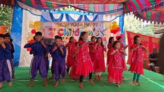 Gangu leader song Dance performance by 4th class Students Childrens day 2024 NRHS [upl. by Annazus498]