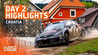 Day 2 Highlights  WRC Croatia Rally 2024 [upl. by Eiromem]