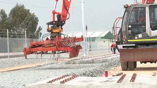 Track laying for Perths METRONET ThornlieCockburn Link  CPB Contractors [upl. by Notnef654]