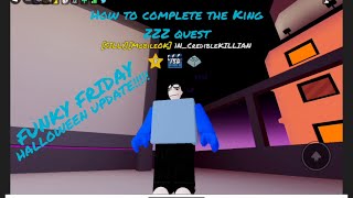 FUNKY FRIDAY HALLOWEEN UPDATE  How to get the Peppi microphone from the King ZZZ quest [upl. by Coletta]