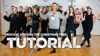 quotRockin Around the Christmas Treequot Einfacher Line Dance Flashmob zum Mittanzen Tutorial [upl. by Ehcadroj]