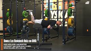 Single Leg Sorensen Hold on GHD [upl. by Fons]