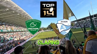 Claping SECTION PALOISE AVIRON BAYONNAIS TOP 14 [upl. by Sanfo939]