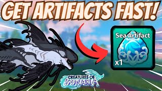 How to GET WATER Artifacts FAST  Creatures of Sonaria Update [upl. by Skillern544]