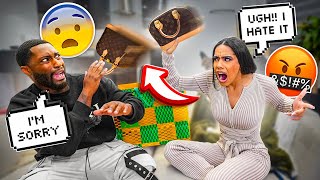 REGIFTING My Girlfriend Her OLD GIFTS For Christmas HILARIOUS PRANK [upl. by Ranita]