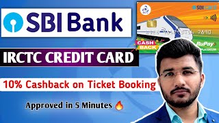 IRCTC SBI Rupay Credit Card Benefits  Fee and Charges  SBI IRCTC Platinum Credit Card Apply Online [upl. by Modestia]