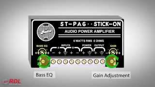 RDL STPA6 6 W Mono Audio Amplifier  8 Ω [upl. by Llewsor]