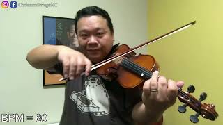 Etude  Slow Practice  Suzuki Violin Book 1 [upl. by Annai236]