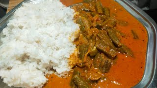 Vendakkai Kulambu Recipe  in Tamil  Sangeetha Foodie  Kitchen Channel [upl. by Einwat]