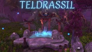 🎵Teldrassil Magic  World of Warcraft rain ambience  music [upl. by Nasas]