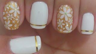 Unhas Decoradas Para o Ano Novo Manual Bela e Simples [upl. by Saihtam]