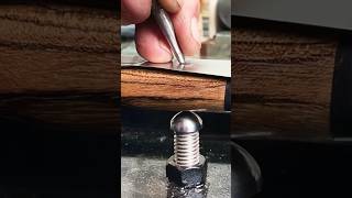 How to peen a knife handle pin shorts knifemaking [upl. by Rorry789]