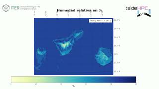 Tenerife Relative Humidity forecast 20241022 [upl. by Walls]