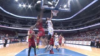 Jericho Cruz finds Raymond Almazan for the Jam  Philippine Cup 20152016 [upl. by Ytsihc617]