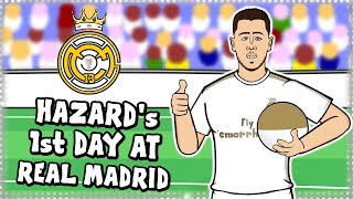 ⚪EDEN HAZARDs FIRST DAY AT REAL MADRID⚪ [upl. by Norreht]