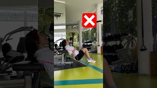 ⚠️How to do HIP THRUST  ✅ correct hipthrusts glutes effective gymgirl workout [upl. by Eldwun]