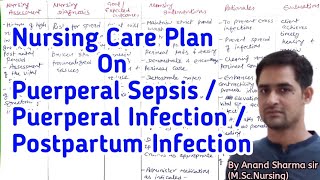 Puerperal SepsisPuerperalPostpartum Infection nursingcareplan anandsnursingfiles [upl. by Leksehcey858]