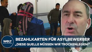 ASYLPOLITIK Bayern führt Bezahlkarte für Flüchtlinge ein  Hubert Aiwanger verfolgt damit ein Ziel [upl. by Lodmilla]