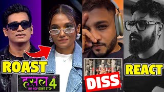 PANTHER ROAST DEE MC IN HUSTLE 4 🫣 amp ELIMINATION  INDEEP BAKSHI DISSED RAFTAAR  EMIWAY REACT [upl. by Acyssej]