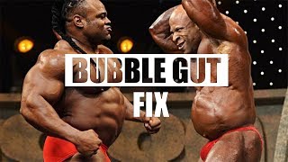 BUBBLE GUT Distended Stomach issue in Bodybuilding SOLUTIONS [upl. by Almond818]