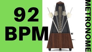 92 BPM Metronome  Click Track 92 Beats Per Minute [upl. by Winifield]