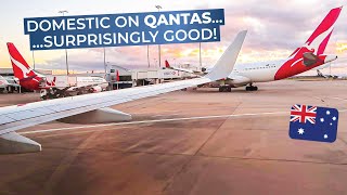 TRIPREPORT  Qantas ECONOMY  Sydney  Melbourne  Boeing 737800 [upl. by Cissiee539]