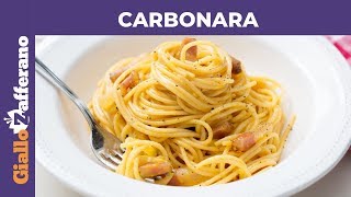 CARBONARA PERFETTA la ricetta di GialloZafferano [upl. by Erfert]