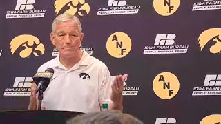 Iowa Coach Kirk Ferentz Breaks Down Win Over Washington iowahawkeyes [upl. by Lexa785]