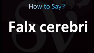 How to Pronounce Falx cerebri CORRECTLY [upl. by Nire726]