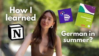 How I learned German in summer 🇩🇪 [upl. by Mouldon]