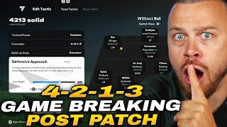 FC 25 POST PATCH MOST BROKEN 4213 FORMATION BEST CUSTOM TACTICS for SOLID DEFENSE amp ATTACK [upl. by Sosthenna]