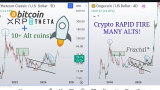 Crypto Price Analysis Rapid fire BTC XRP THETA DOT ICP SHIB XLM eth inj ada vet  more [upl. by Gould19]