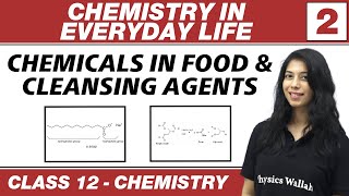 Chemistry in Everyday Life 02  Chemicals in Food amp Cleansing Agents  Class 12 NCERT [upl. by Aelam]