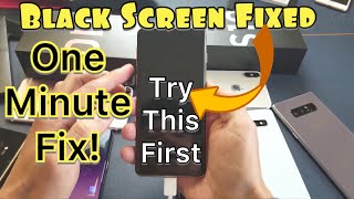 Galaxy S10S10ES10 How to FIX Black Screen 2 Ways [upl. by Frymire268]