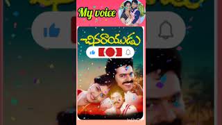 ఆకాశమంత మనసు ఉన్నాsong venkatashtrendingchinarayuduytshortsvijayashanti sogalakalalumyvoice [upl. by Ahsiym]