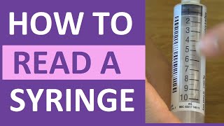 How to Read a Syringe 3 ml 1 ml Insulin amp 5 mlcc  Reading a Syringe Plunger [upl. by Latrell21]