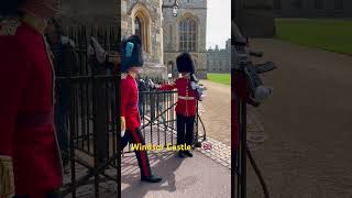 THE GUARDS AT WINDSOR CASTLE IN ACTION 💂🏻🇬🇧 [upl. by Assenev]