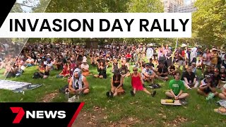 Hundreds expected to march at Sydney Invasion Day rally  7 News Australia [upl. by Terhune14]