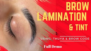 Brow LaminationThuya amp Brow Codelamination [upl. by Purdy]