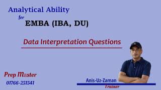 Analytical Ability for EMBAIBA DU Admission Test Data Interpretation Questions [upl. by Racklin265]